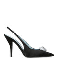 Valentino Garavani Satin Coeur Royal Slingback Pumps 100