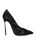Casadei Snake-Effect Blade Kitana Heels 120