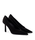 Prada Suede Logo Pumps 90