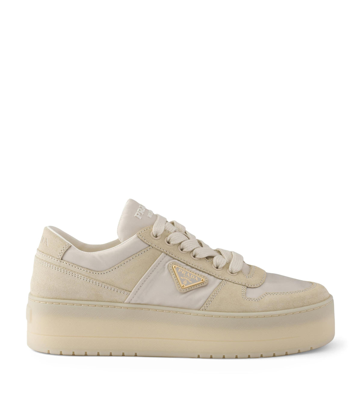 Prada Re-Nylon and Suede Downtown Bold Sneakers