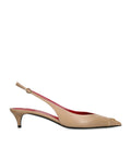 Valentino Garavani Leather Heartip Slingback Heels 35