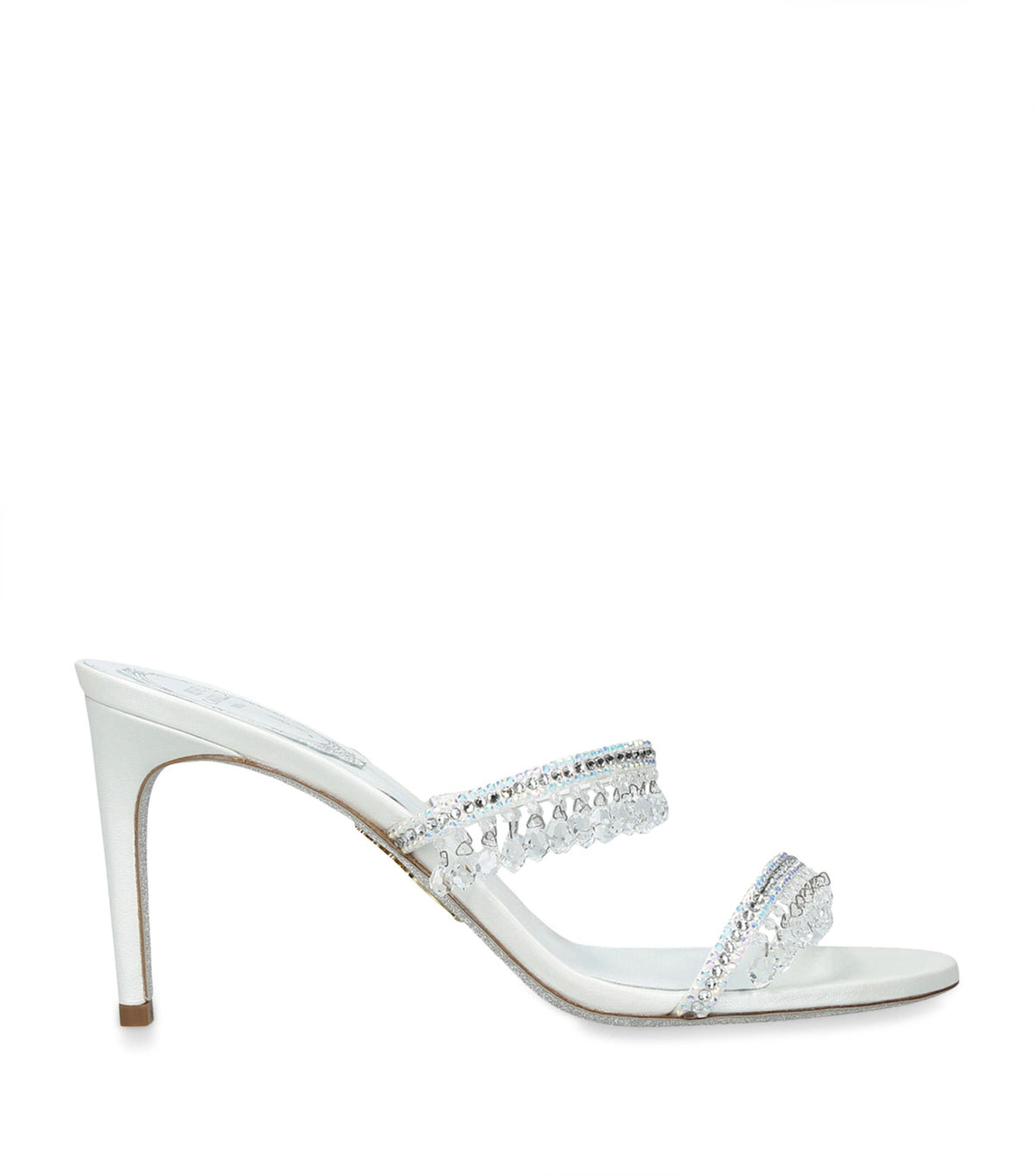 René Caovilla Embellished Chandelier Mules 80