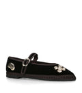 Flabelus Velvet Mae Pierre Mary Jane Flats