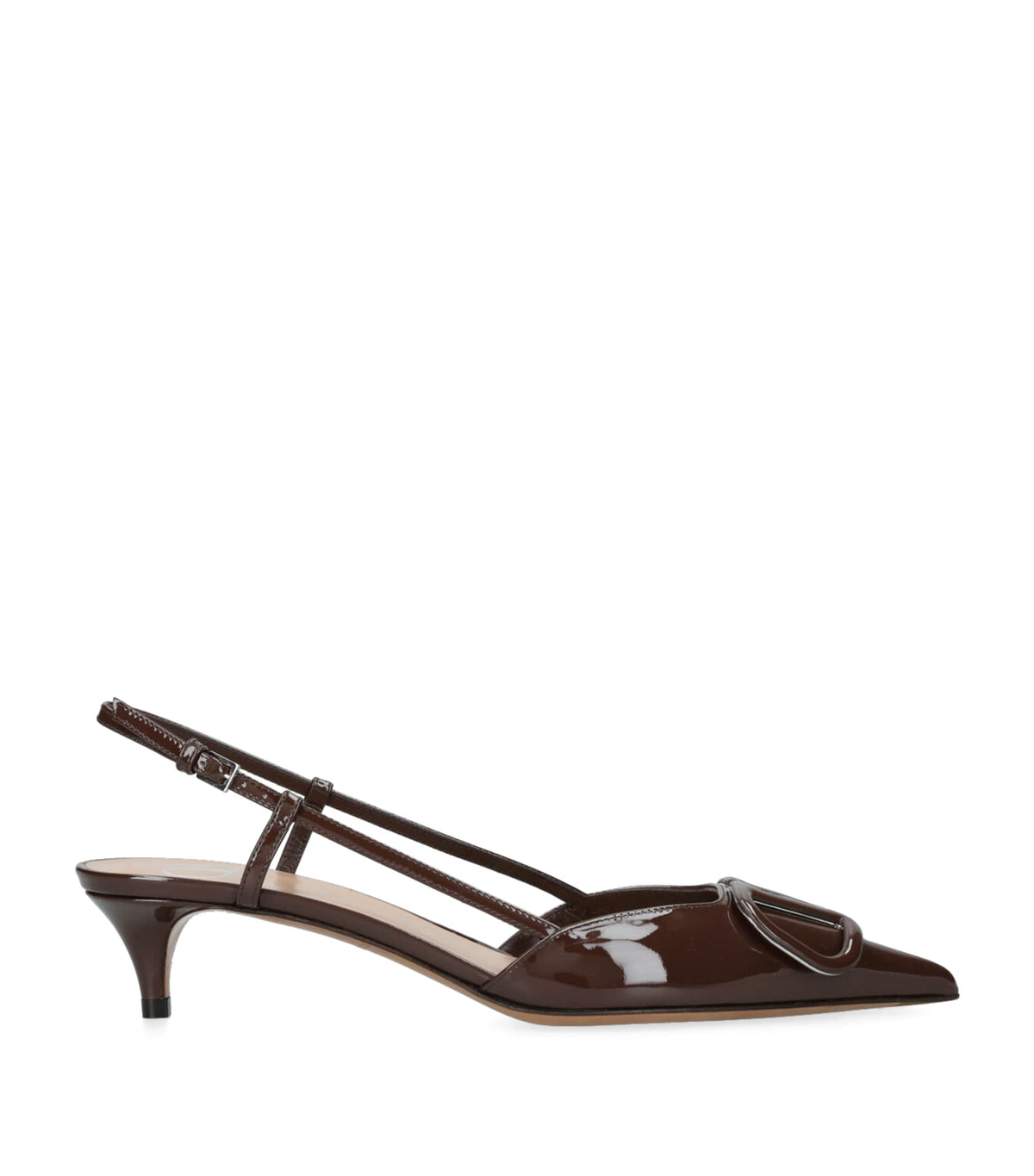 Valentino Garavani Patent Leather VLogo Slingback Pumps 40