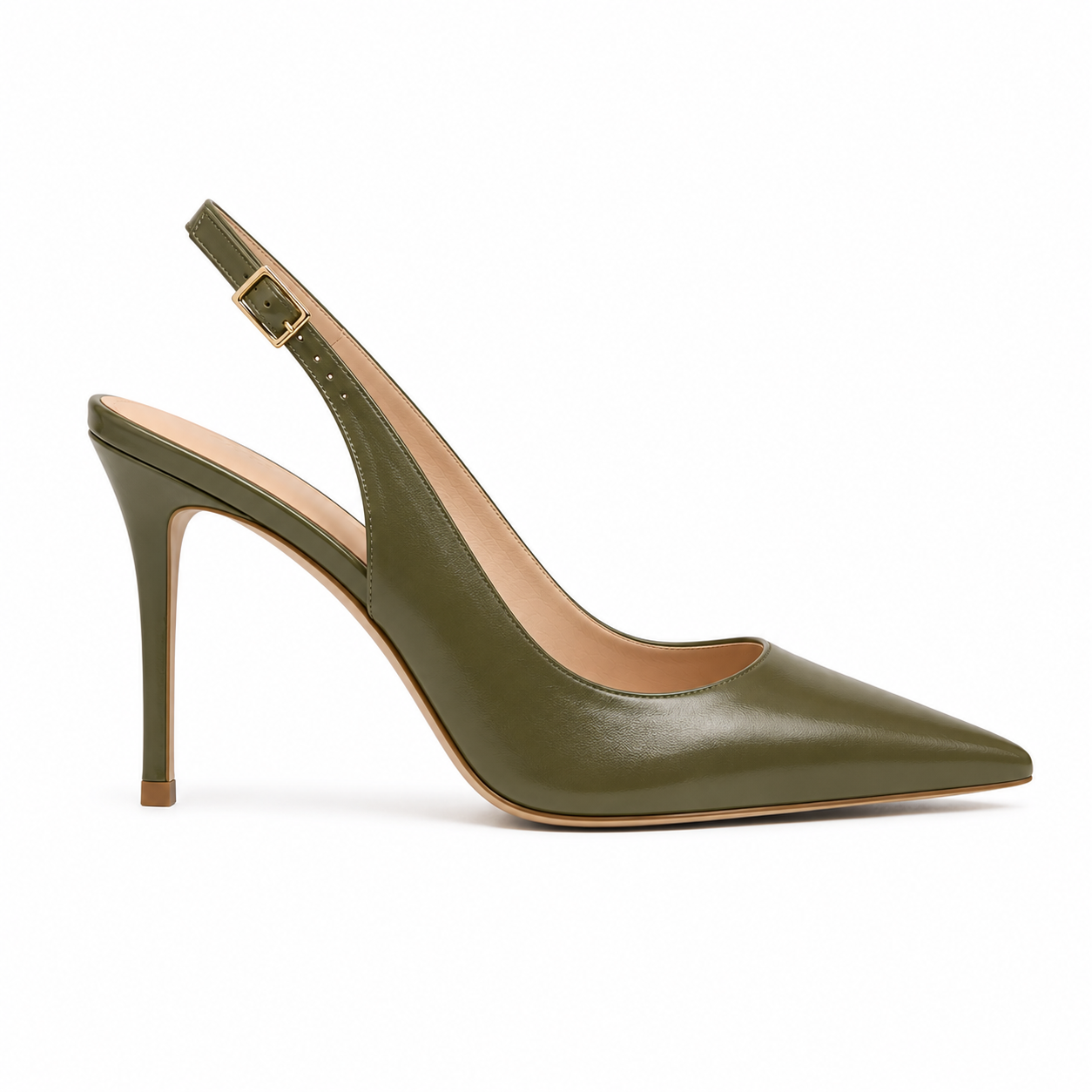 Cassiela Bianca Slingback — Olive