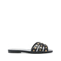 Saint Laurent Tribute Flat Sandals - Black (studded)