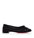 Christian Louboutin Sweetie Jane Silk Woven Ballet Flats