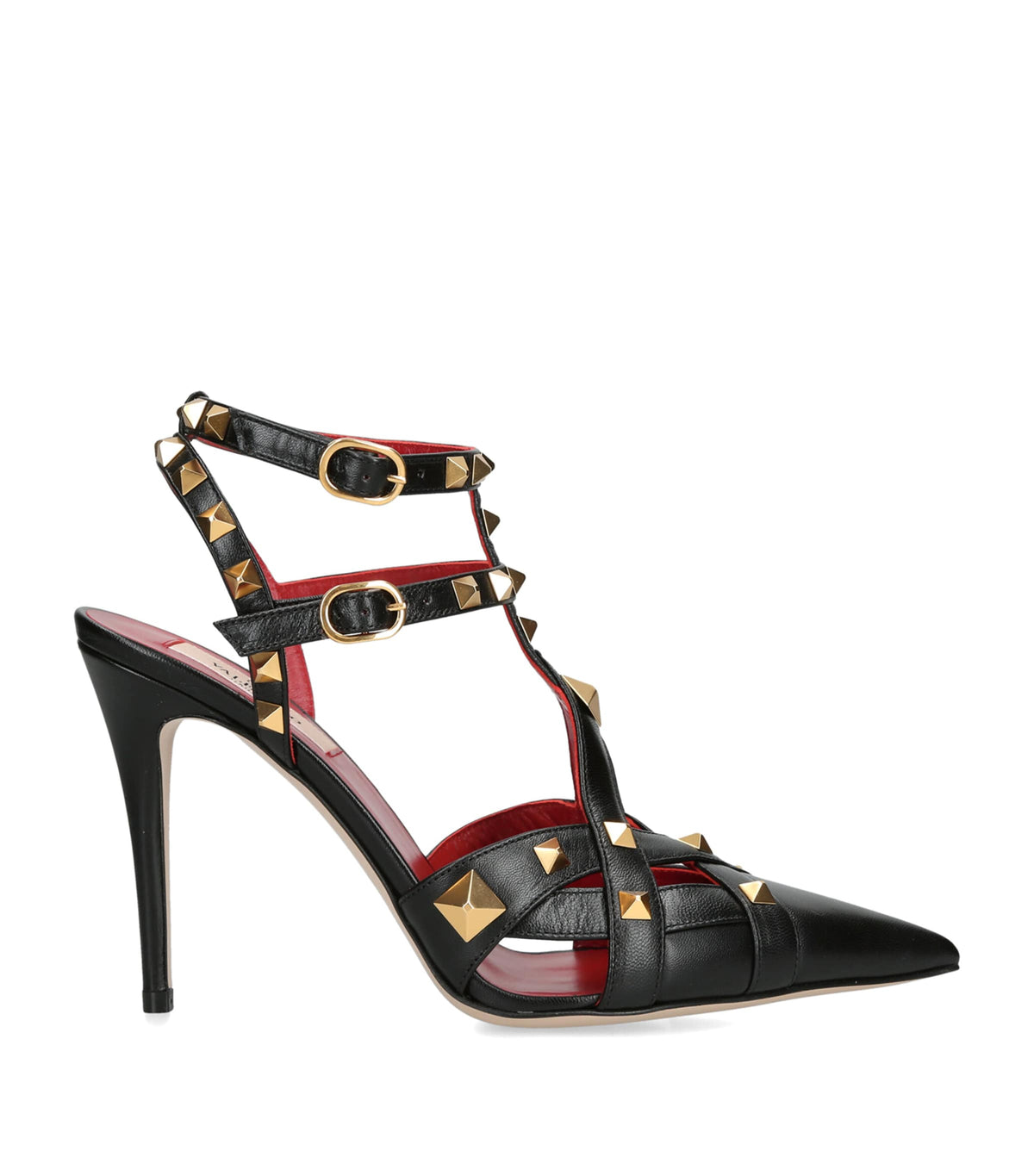 Valentino Garavani Leather Studdy Heeled Sandals 100
