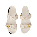 Louis Vuitton Monogram Denim Bom Dia Flat Mule Sandal - White/Cream