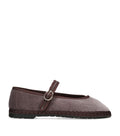 Flabelus Velvet Pierre Mary Jane Flats