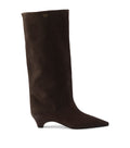 Prada Suede Heeled Boots 40