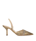 Rodo Rhinestone-Embellished Assia Slingback Heels 75