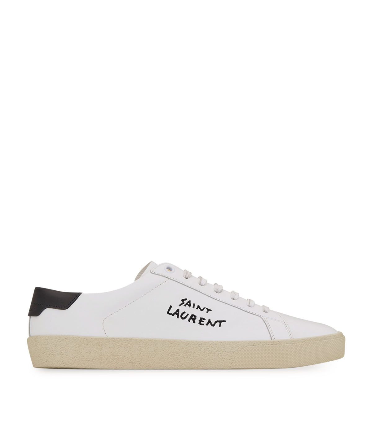 Saint Laurent Leather Court Classic Low-Top Sneakers