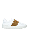 Valentino Garavani Leather Open Rockstud Sneakers