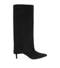 Kurt Geiger London Suede Mansion Fold Heeled Boots 90