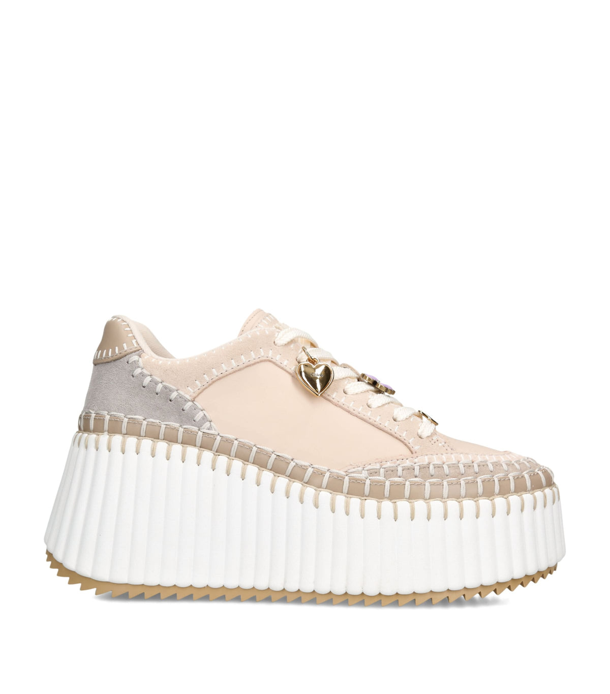 Chloé Leather Nama Runner Platform Sneakers