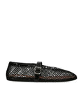 Alaïa Leather Mesh Ballet Flats