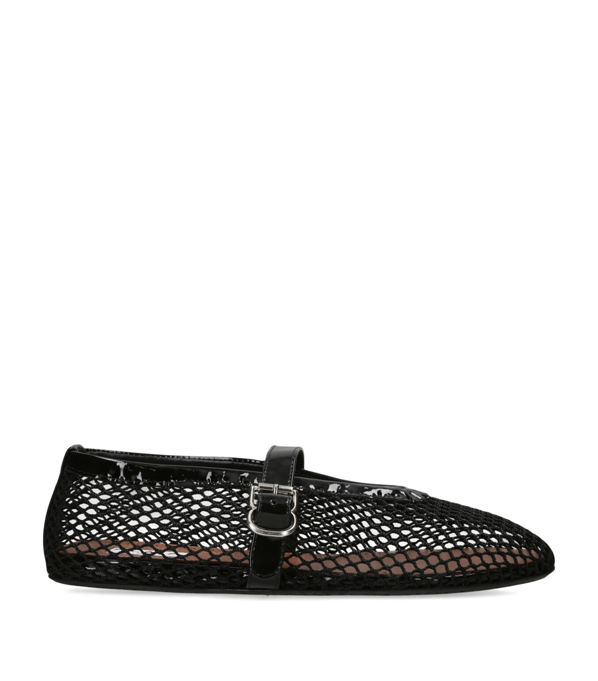 Alaïa Leather Mesh Ballet Flats