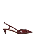 Valentino Garavani Patent Leather VLogo Slingback Pumps 40
