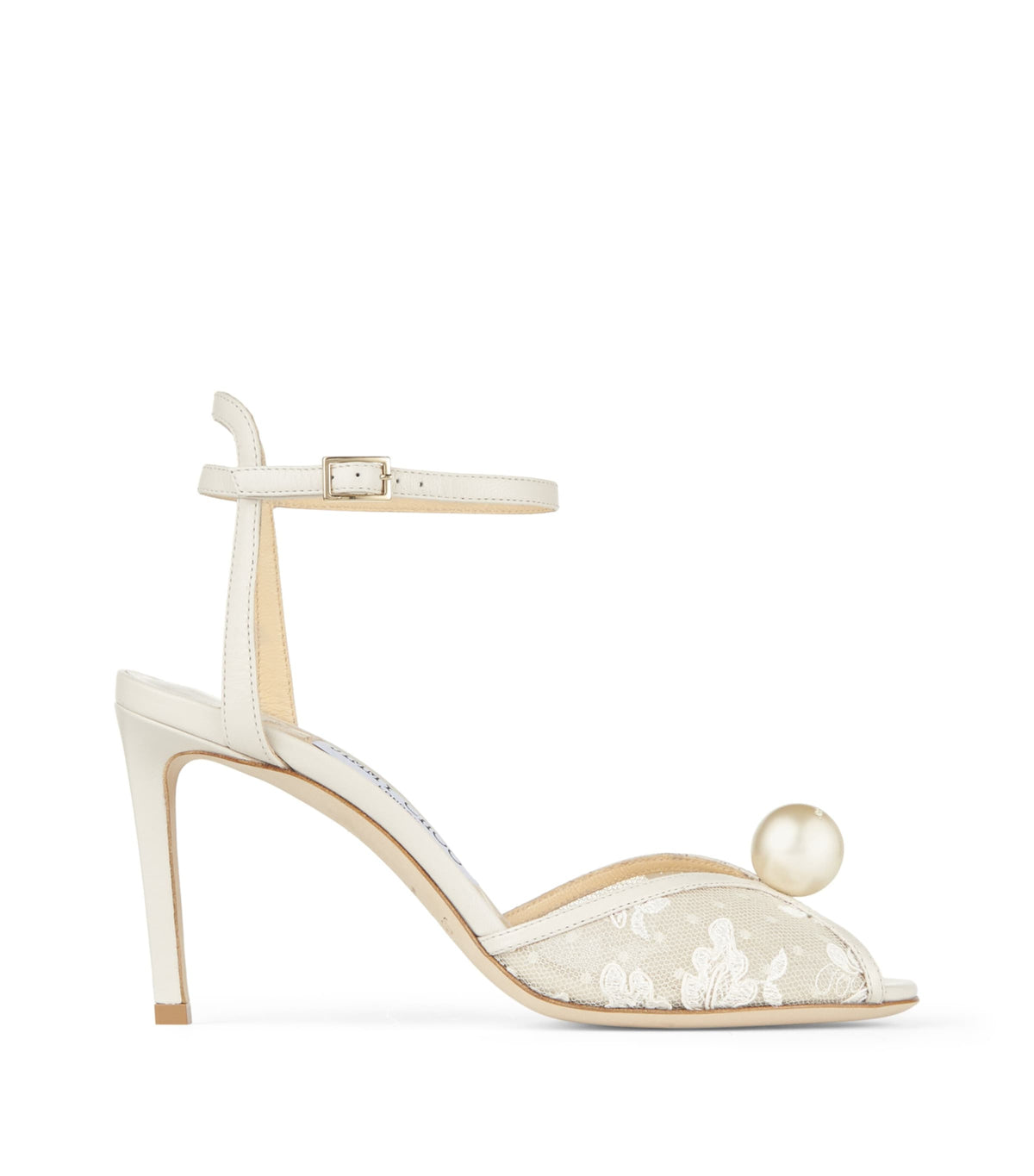 Jimmy Choo Sacora 85 Lace Leather Sandals