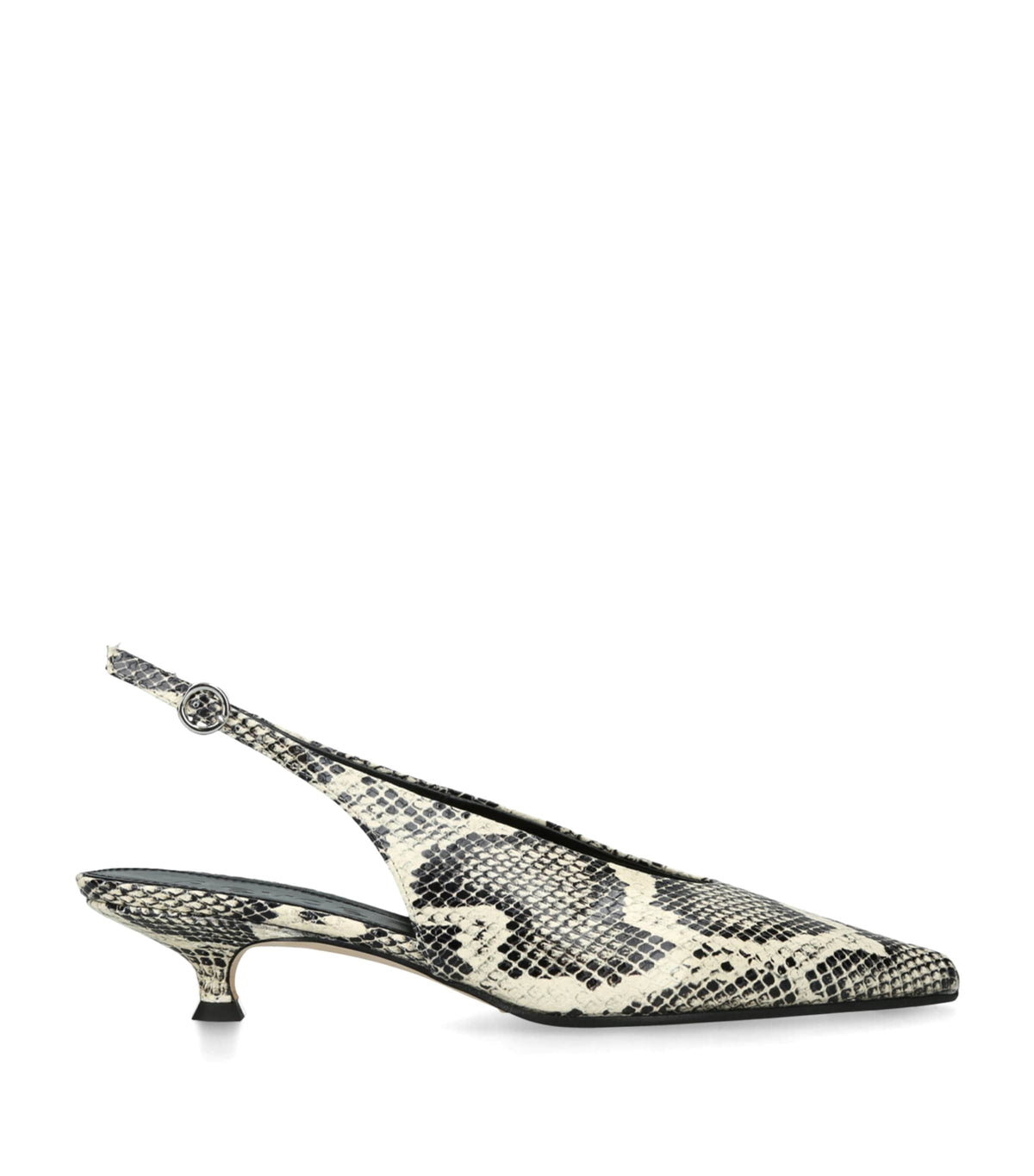aeyde Snakeskin-Effect Camila Slingback Pumps 35