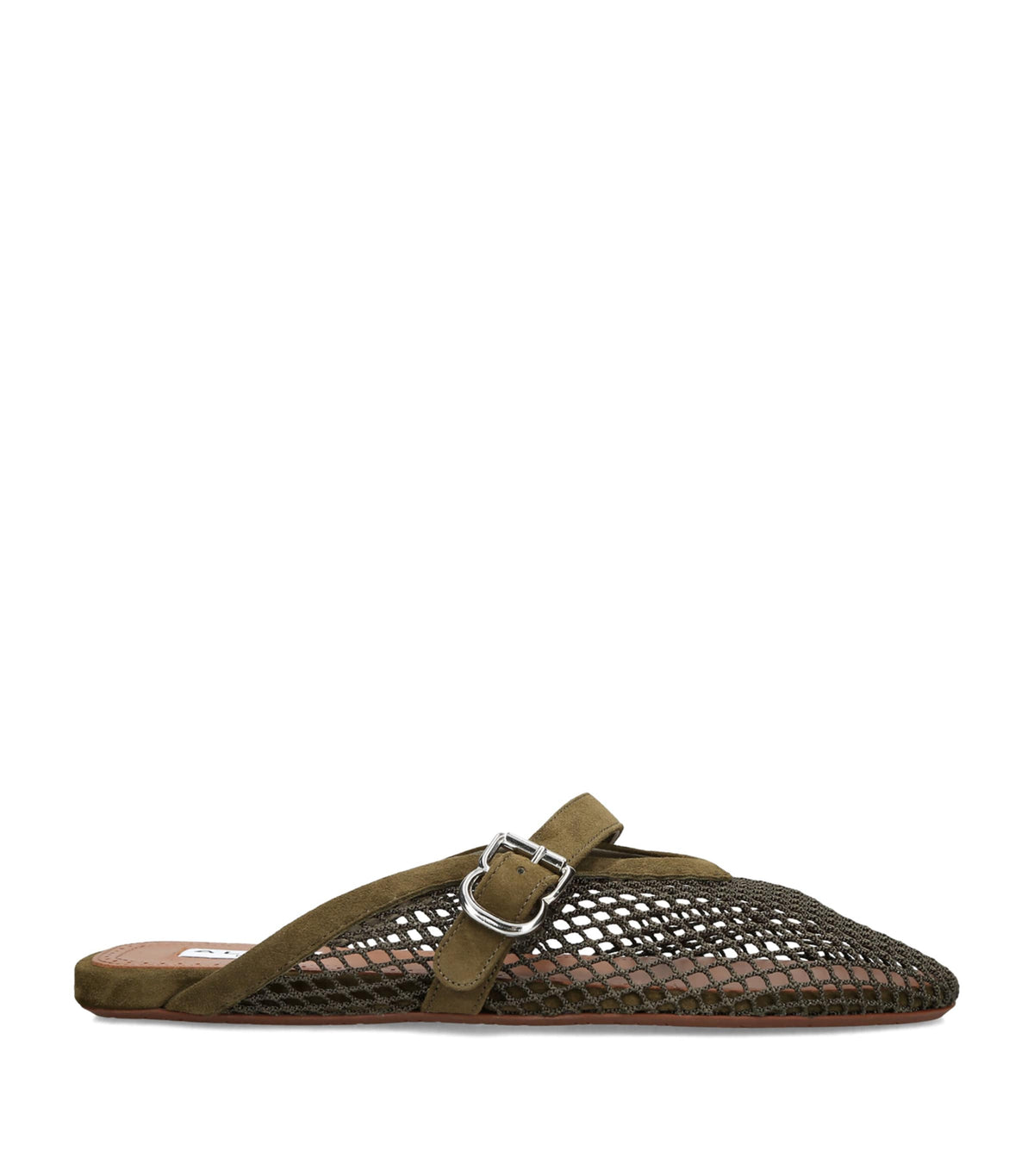 Alaïa Suede Fishnet Mules