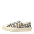 Christian Dior Canvas Oblique Walk'n'Dior Low Top Sneaker Framboise - Grey