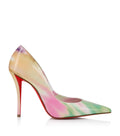 Christian Louboutin Miss Z Tie-Dye Patent Leather Pumps 100
