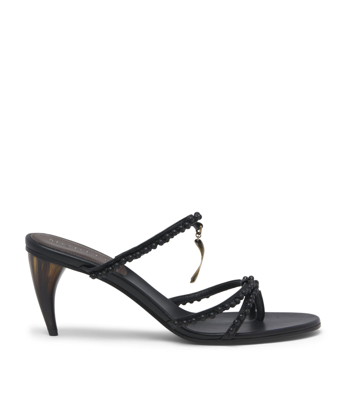 McQueen Beaded Rosa Heeled Sandals 70