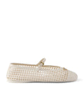 Prada Crochet Ballet Flats