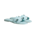 Hermès Oran Sandal Beige - Light Blue