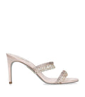 René Caovilla Satin Chandelier Heeled Mules 80