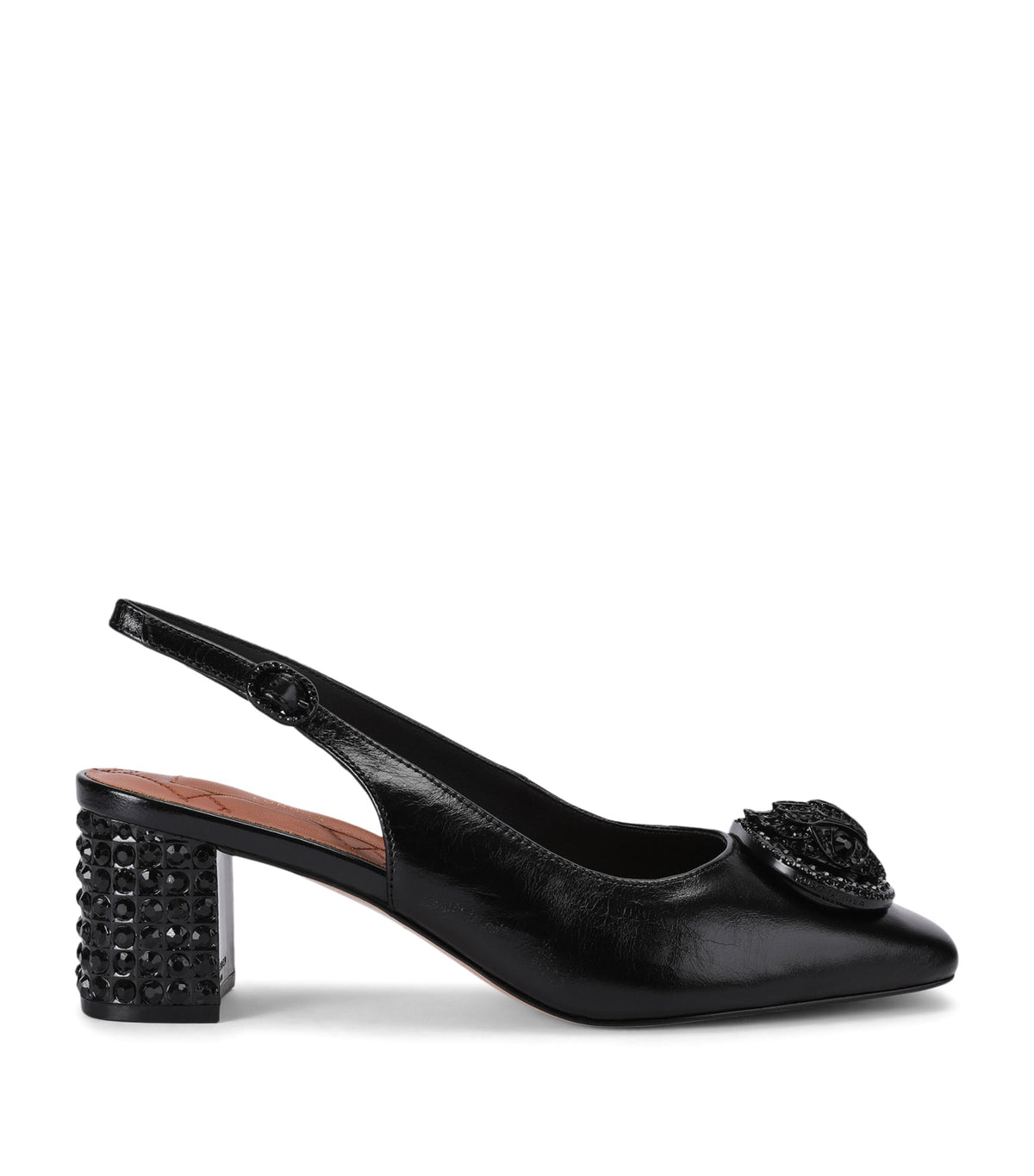 Kurt Geiger London Leather Chelsea Slingback Block Heels
