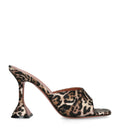 Amina Muaddi Satin Leopard Print Lupita Mules 95