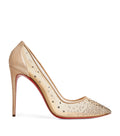 Christian Louboutin Follies Strass Suede Pumps 100