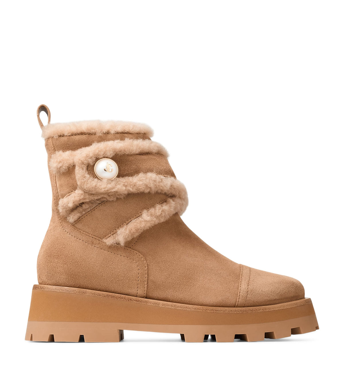 Jimmy Choo Meena Suede Shearling Boots