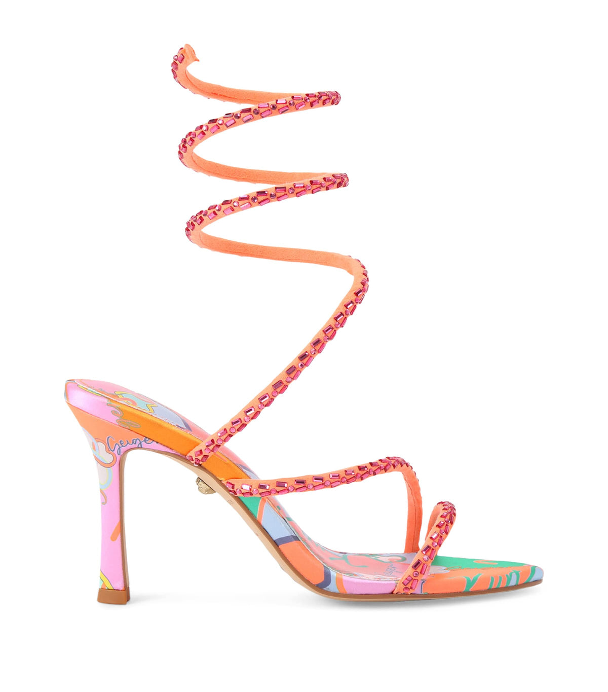 Kurt Geiger London Satin Spiral Sandals
