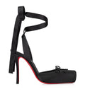 Christian Louboutin Cassia Lace-Up Satin Pumps 100