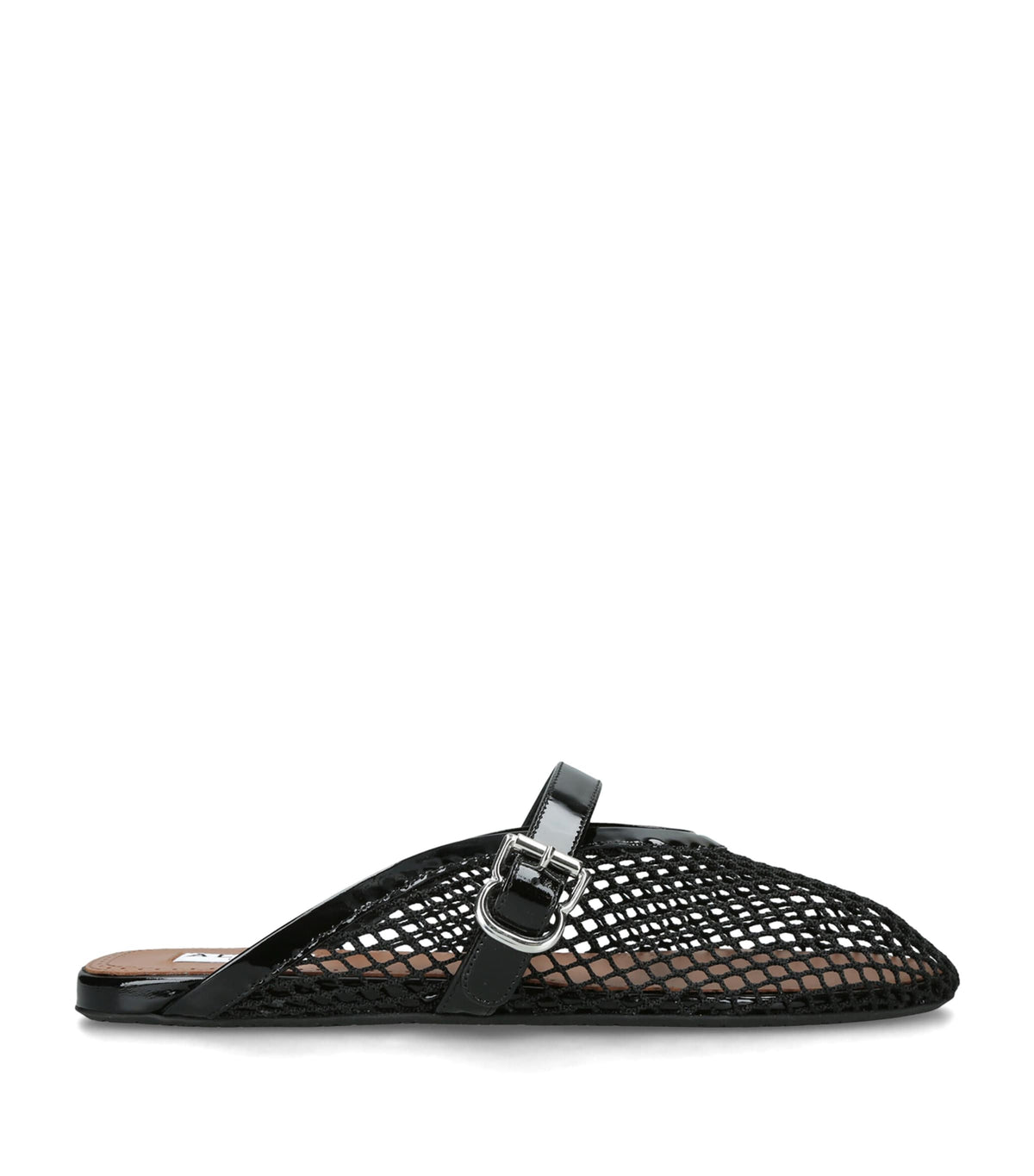 Alaïa Patent Leather Fishnet Mules