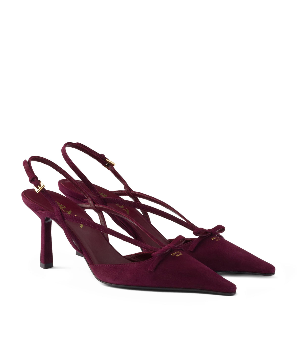 Prada Suede Slingback Pumps 75