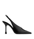 Jimmy Choo Isa 95 Leather Slingback Pumps