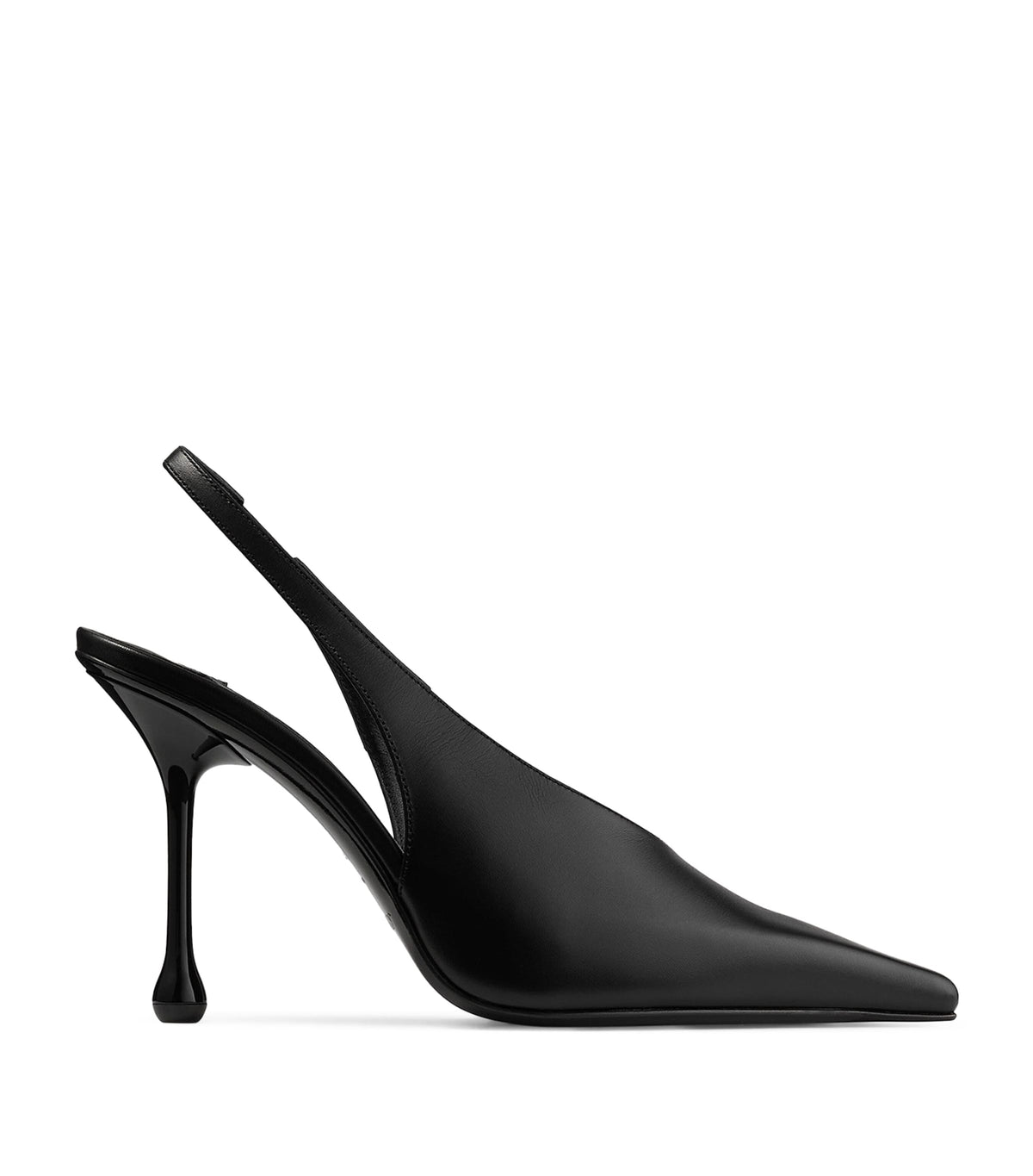Jimmy Choo Isa 95 Leather Slingback Pumps