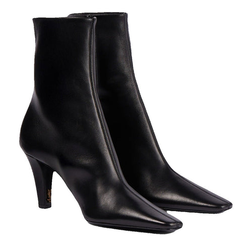 Saint Laurent 75mm Jill Boots - Black