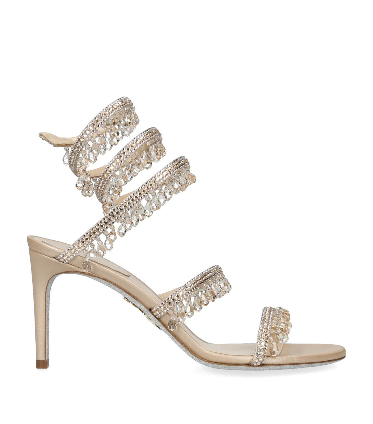 René Caovilla Leather Chandelier Sandals 80