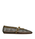 Alaïa Suede Mesh Ballet Flats