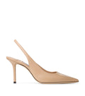Jimmy Choo Love 85 Leather Slingback Pumps