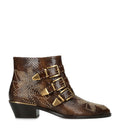 Chloé Leather Western Susanna Ankle Boots 40