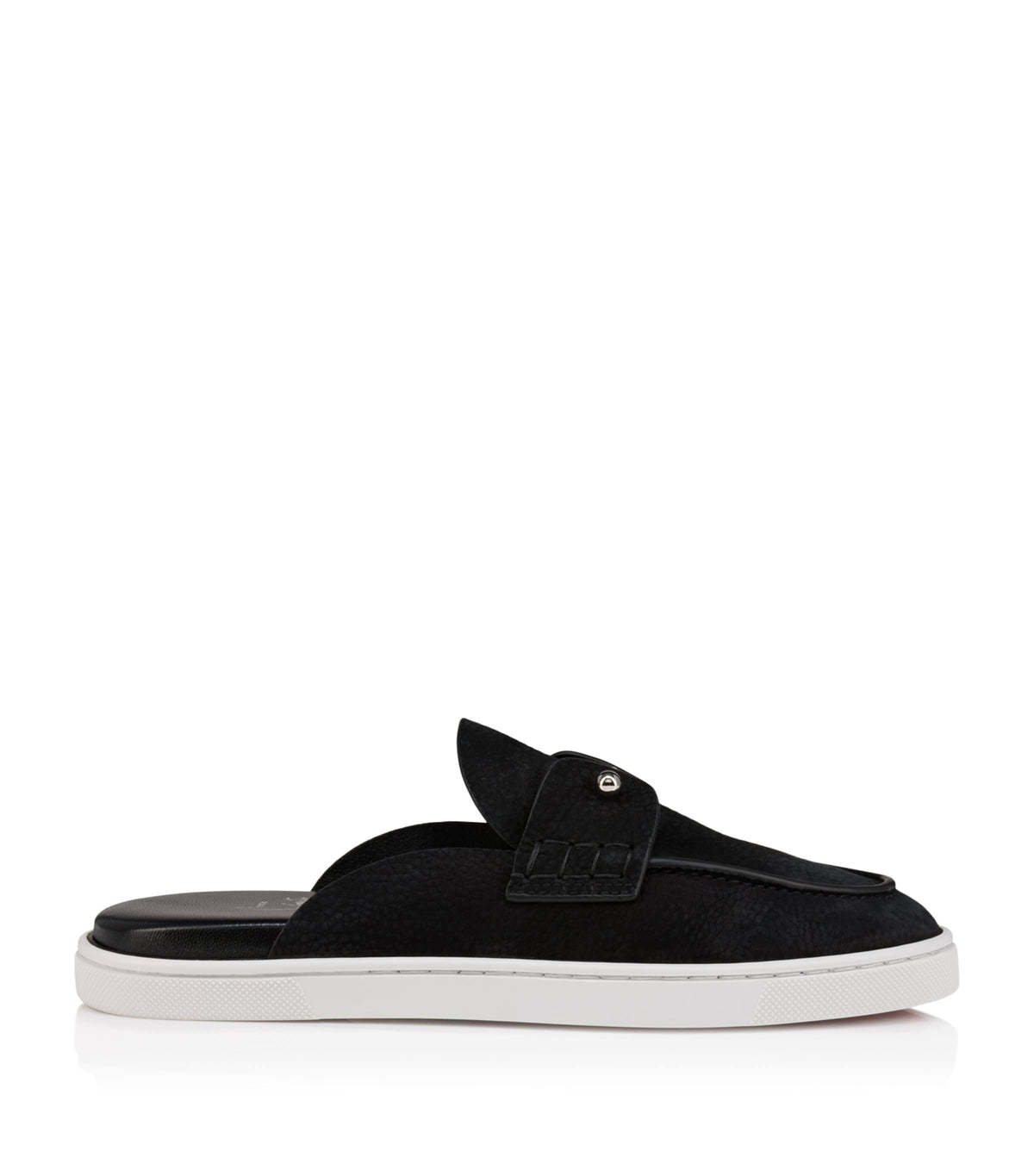 Christian Louboutin Chanme Donna Flat Leather Mules