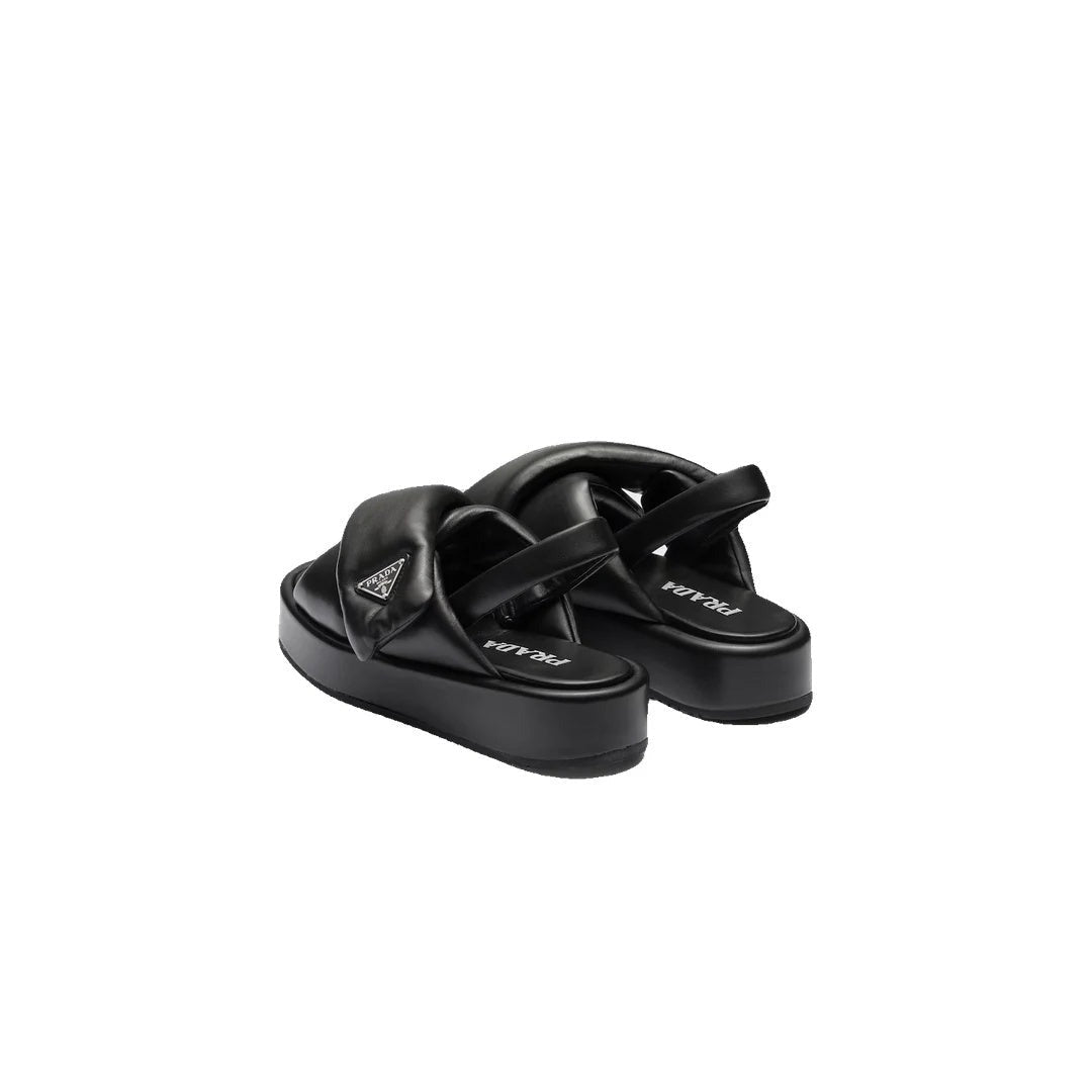Prada Wedge Sandals - Black