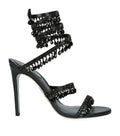 René Caovilla Satin Chandelier Sandals 105